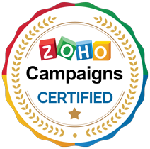 ZOHO campaigns certified badge